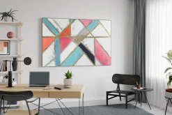XXL Öl Gemälde 'Rainbow Mosaic' | Handgemaltes Unikat