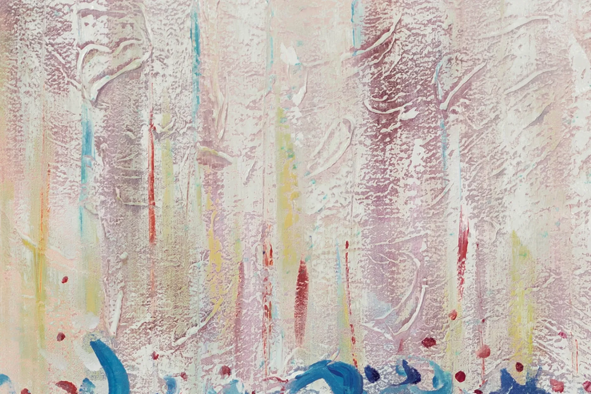 XXL Öl Gemälde 'Raindrops' | Handgemaltes Unikat