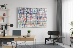 XXL Öl Gemälde 'Rain on Glass' | Handgemaltes Unikat