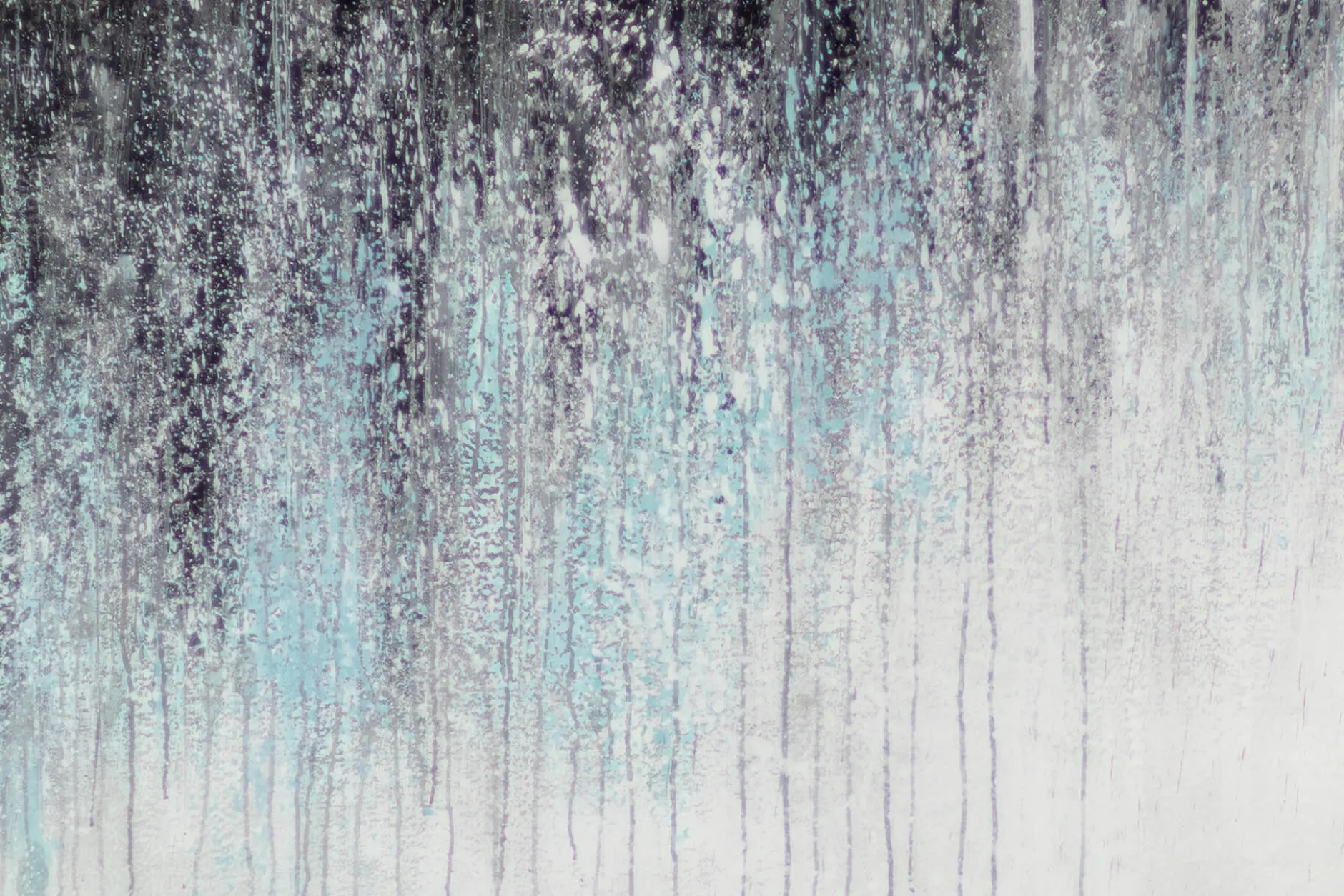 XXL Öl Gemälde 'Rain on Water' | Handgemaltes Unikat