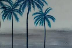 XXL Öl Gemälde 'Rainy Beach Day' | Handgemaltes Unikat