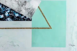 XXL Öl Gemälde 'Reading Geometry' | Handgemaltes Unikat