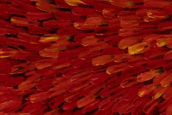 XXL Öl Gemälde 'Red Feather Dress' | Handgemaltes Unikat