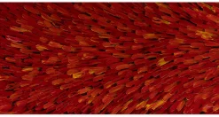 XXL Öl Gemälde 'Red Feather Dress' | Handgemaltes Unikat