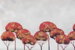 XXL Öl Gemälde 'Red Maple Gold' | Handgemaltes Unikat