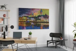 XXL Öl Gemälde 'Reflektierende Lichter' | Handgemaltes Unikat
