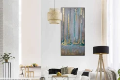 XXL Öl Gemälde 'Regen aus Gold' | Handgemaltes Unikat