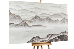 XXL Öl Gemälde 'Reich der Berge' | Handgemaltes Unikat