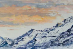 XXL Öl Gemälde 'Reich der Gletscher' | Handgemaltes Unikat