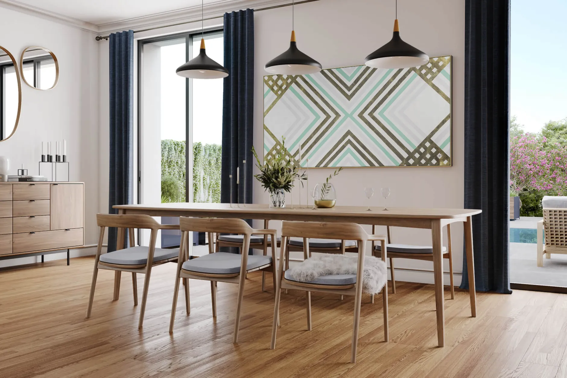 XXL Öl Gemälde 'Restrained Elegance' | Handgemaltes Unikat