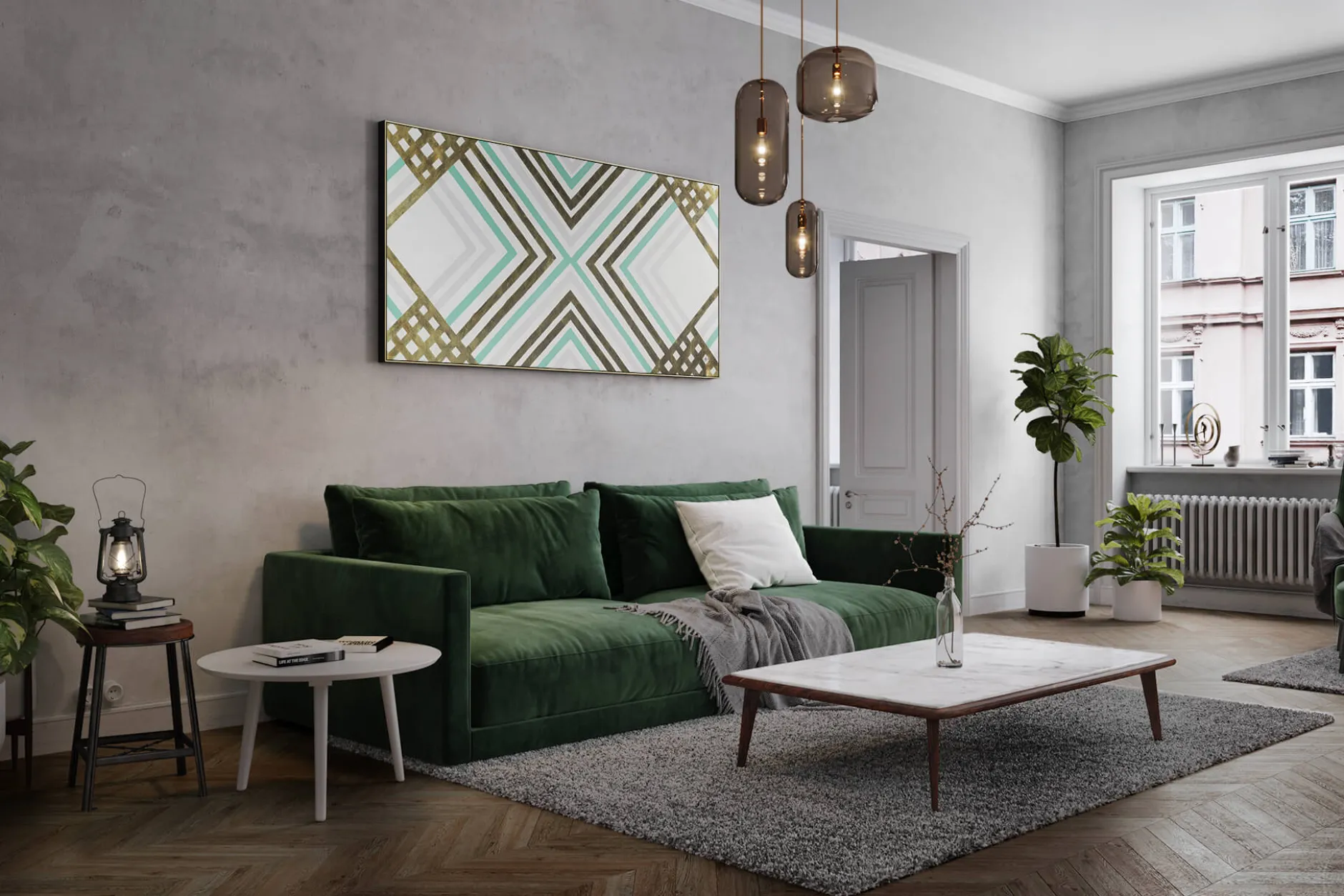 XXL Öl Gemälde 'Restrained Elegance' | Handgemaltes Unikat