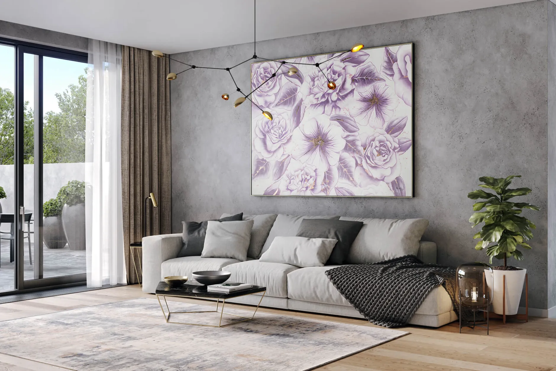 XXL Öl Gemälde 'Resurrection Flowers' | Handgemaltes Unikat