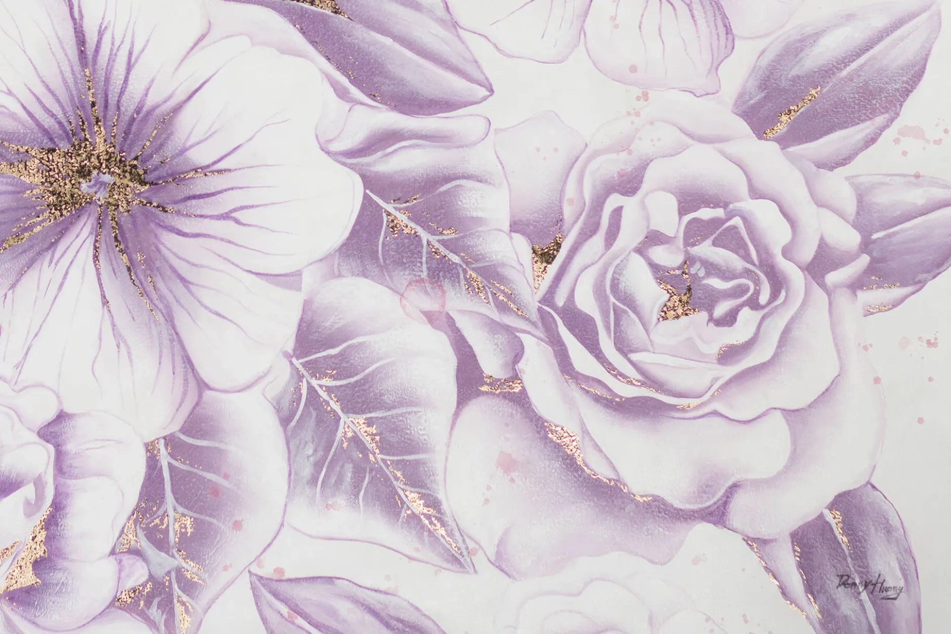 XXL Öl Gemälde 'Resurrection Flowers' | Handgemaltes Unikat