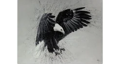 XXL Öl Gemälde 'Return of the Eagle' | Handgemaltes Unikat