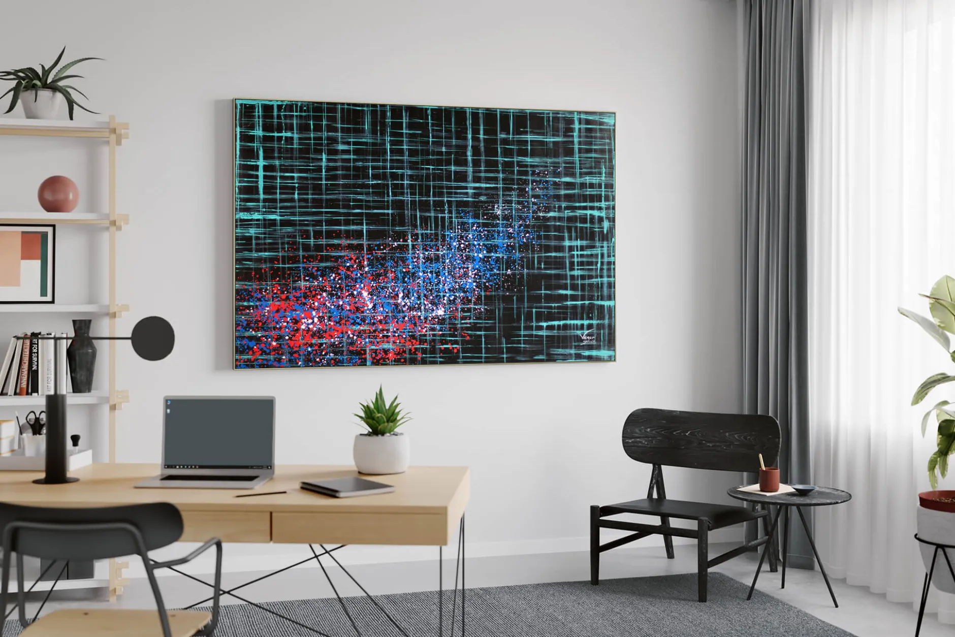 XXL Öl Gemälde 'Revolution of Matrix' | Handgemaltes Unikat