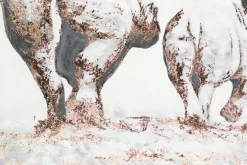 XXL Öl Gemälde 'Rhino Journey' | Handgemaltes Unikat