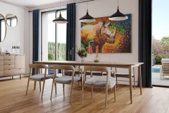 XXL Öl Gemälde 'Rhino Rhapsody' | Handgemaltes Unikat