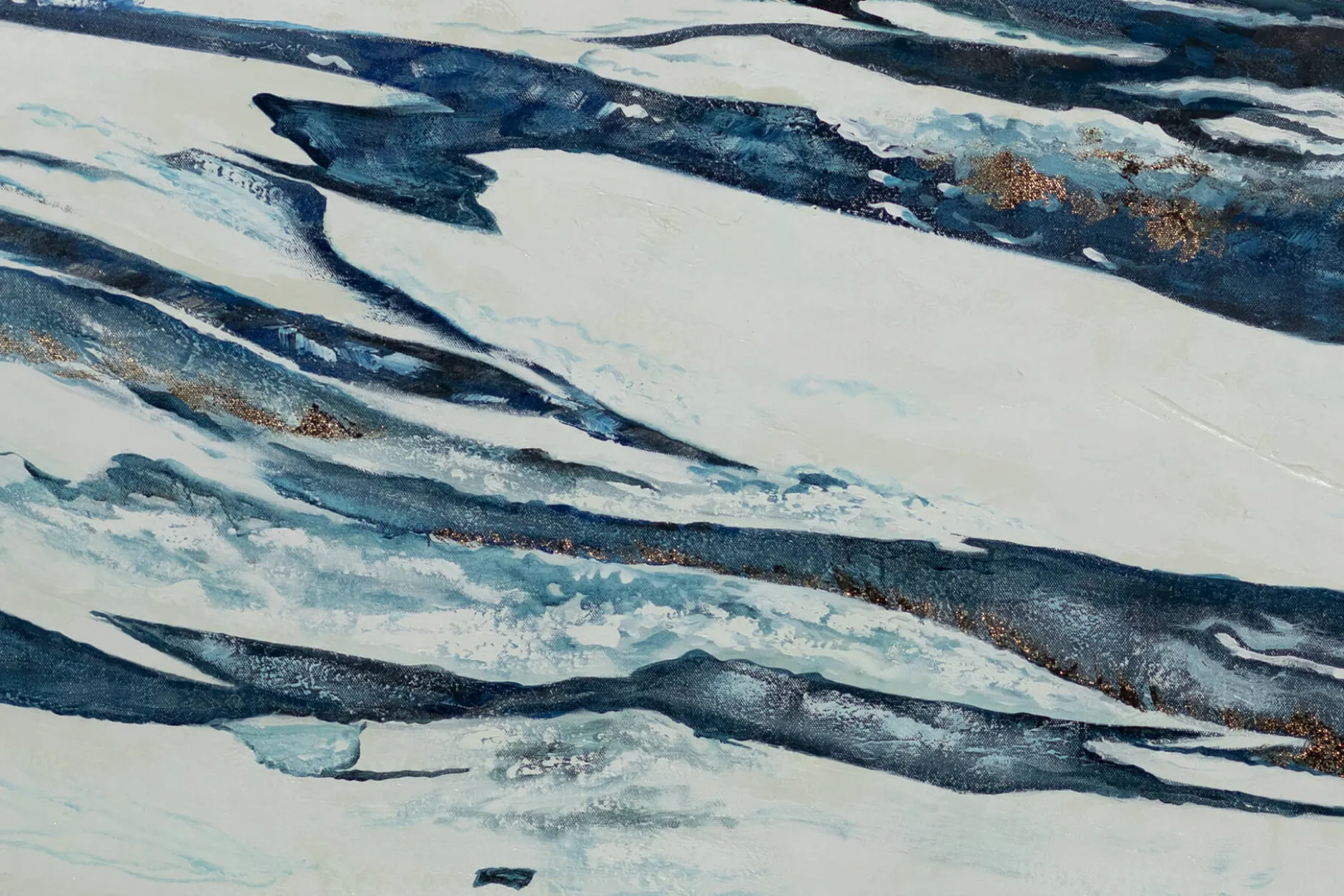 XXL Öl Gemälde 'Rhythm of the Waves' | Handgemaltes Unikat