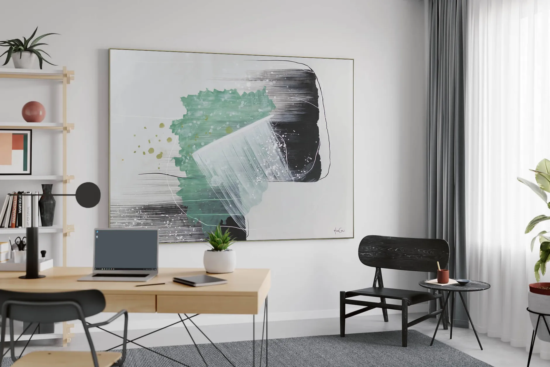 XXL Öl Gemälde 'Rhytmus der Zukunft' | Handgemaltes Unikat