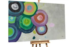 XXL Öl Gemälde 'Rings of Color' | Handgemaltes Unikat