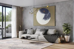 XXL Öl Gemälde 'Rising Eclipse' | Handgemaltes Unikat