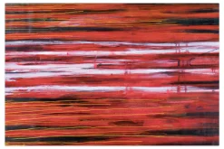 XXL Öl Gemälde 'River of Crimson' | Handgemaltes Unikat