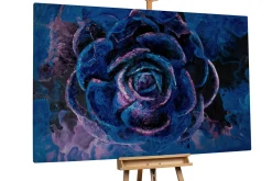 XXL Öl Gemälde 'Rosy Closeup' | Handgemaltes Unikat