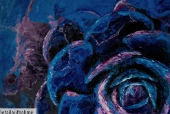 XXL Öl Gemälde 'Rosy Closeup' | Handgemaltes Unikat