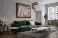 XXL Öl Gemälde 'Roter Schleier' | Handgemaltes Unikat