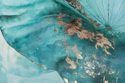 XXL Öl Gemälde 'Rubinrote Libelle' | Handgemaltes Unikat
