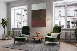 XXL Öl Gemälde 'Ruby Base' | Handgemaltes Unikat