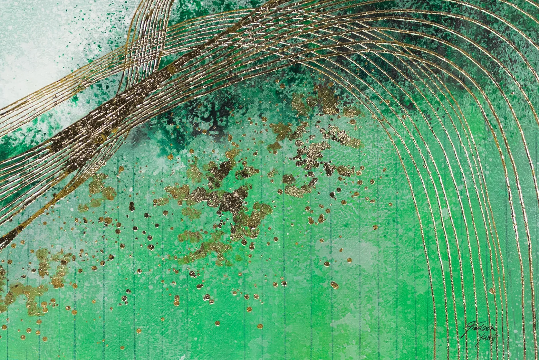 XXL Öl Gemälde 'Sacred Nature' | Handgemaltes Unikat