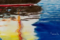 XXL Öl Gemälde 'Sailing Blues' | Handgemaltes Unikat