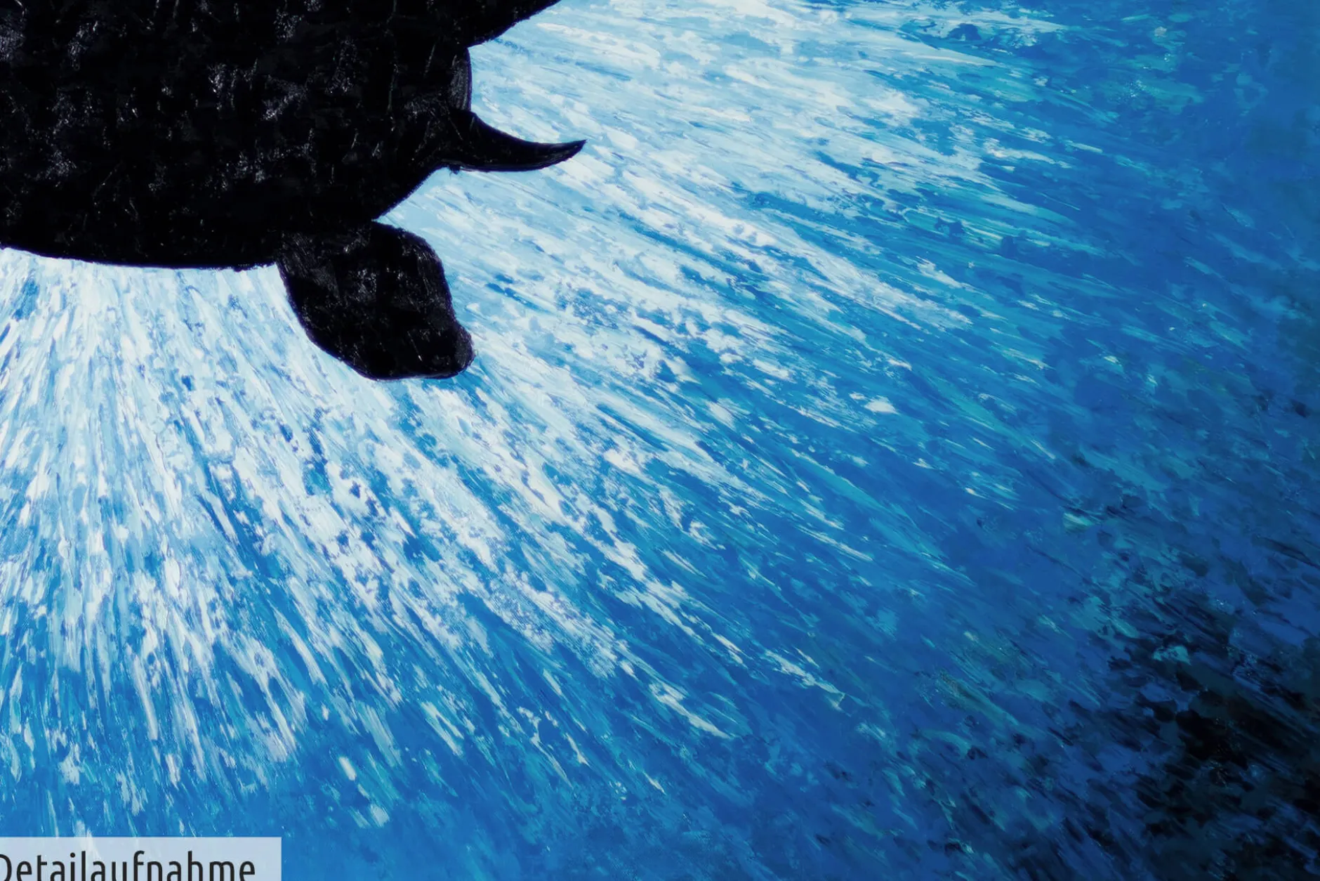 XXL Öl Gemälde 'Sam, the Turtle' | Handgemaltes Unikat