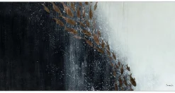 XXL Öl Gemälde 'Schimmernde Tiefen' | Handgemaltes Unikat