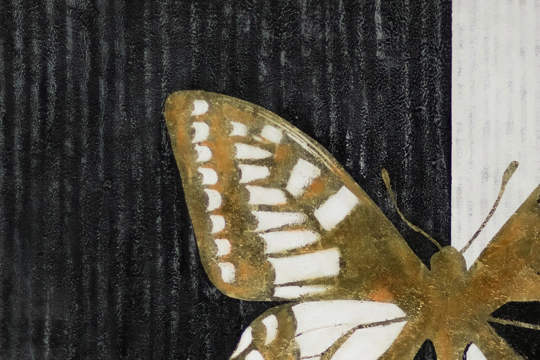XXL Öl Gemälde 'Schmetterling der Nacht' | Handgemaltes Unikat