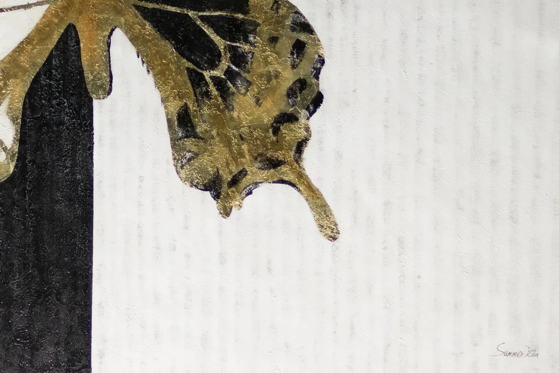 XXL Öl Gemälde 'Schmetterling der Nacht' | Handgemaltes Unikat
