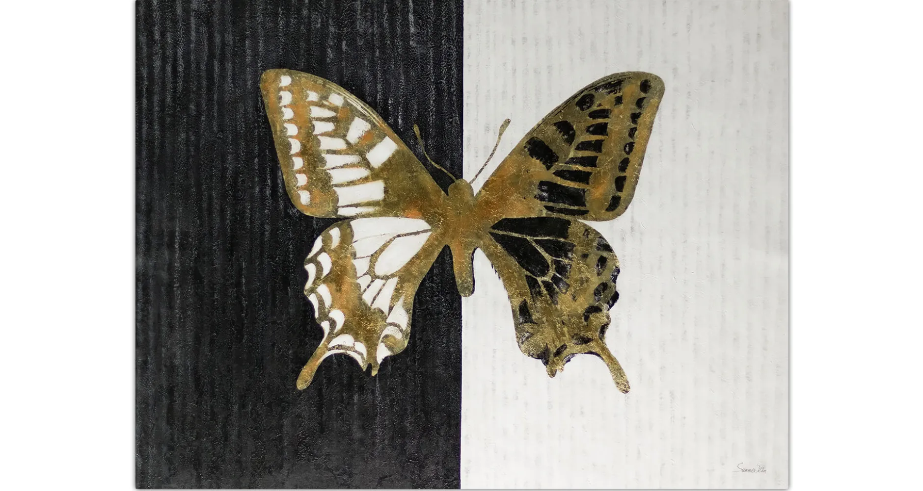 XXL Öl Gemälde 'Schmetterling der Nacht' | Handgemaltes Unikat