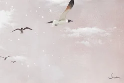 XXL Öl Gemälde 'Seagulls in the Sky' | Handgemaltes Unikat