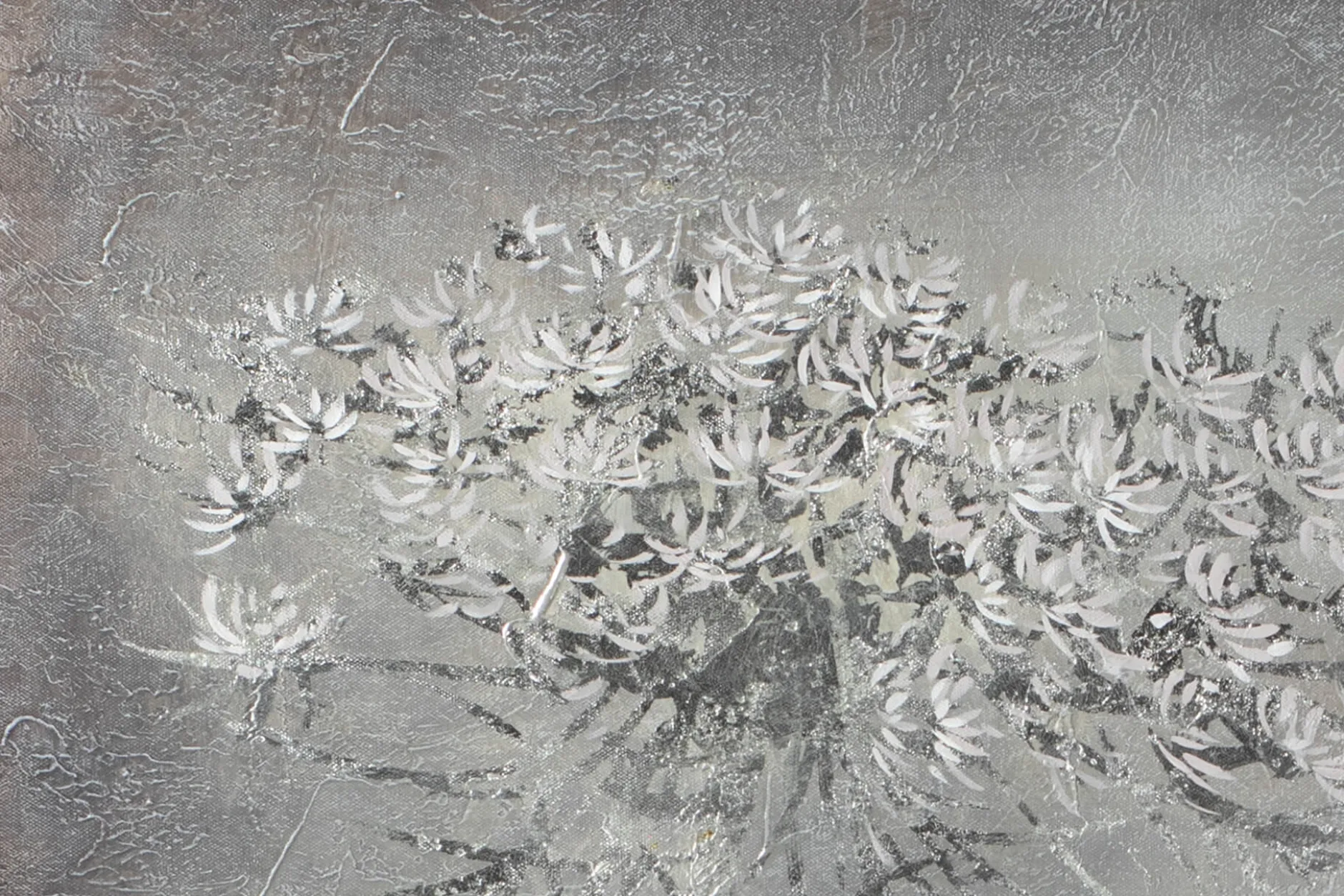 XXL Öl Gemälde 'Shadow of Flowers' | Handgemaltes Unikat