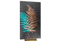 XXL Öl Gemälde 'Shimmering Fern' | Handgemaltes Unikat