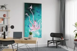 XXL Öl Gemälde 'Shimmering Octopus' | Handgemaltes Unikat