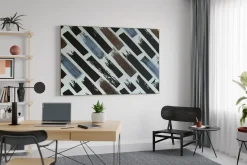 XXL Öl Gemälde 'Shimmering Wall' | Handgemaltes Unikat