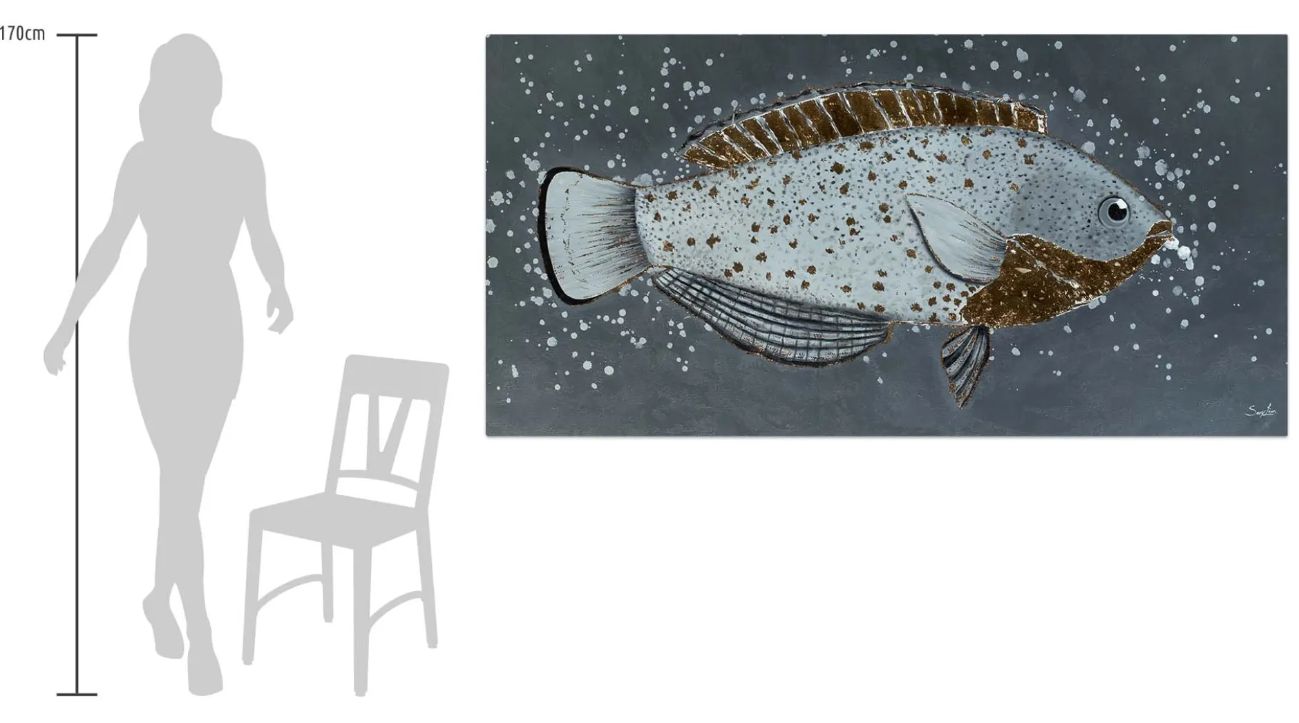XXL Öl Gemälde 'Silk Ocean' | Handgemaltes Unikat
