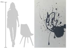 XXL Öl Gemälde 'Silver Signs' | Handgemaltes Unikat