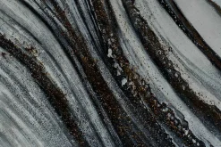 XXL Öl Gemälde 'Silver Streams' | Handgemaltes Unikat