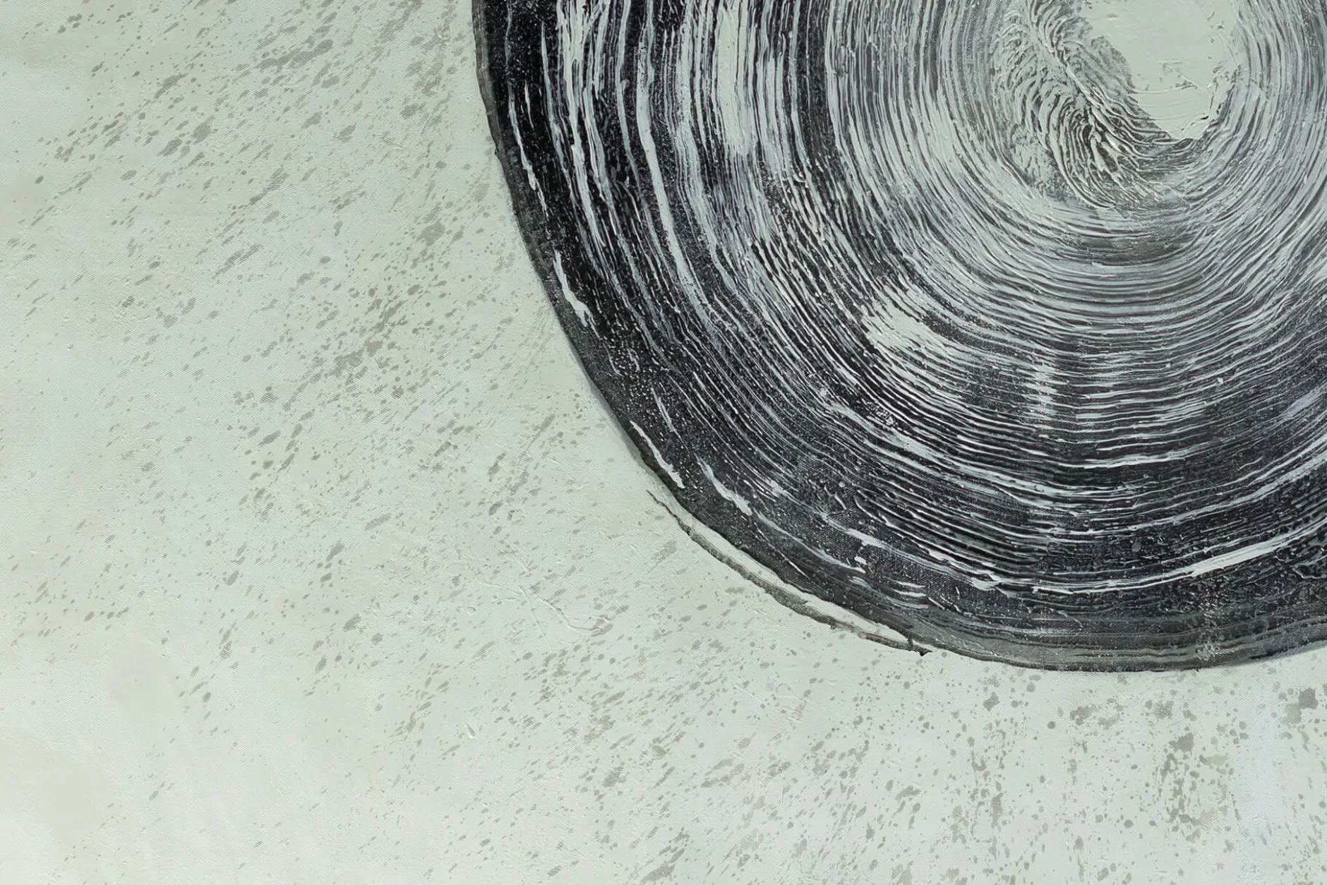 XXL Öl Gemälde 'Silver Tree Trunk' | Handgemaltes Unikat