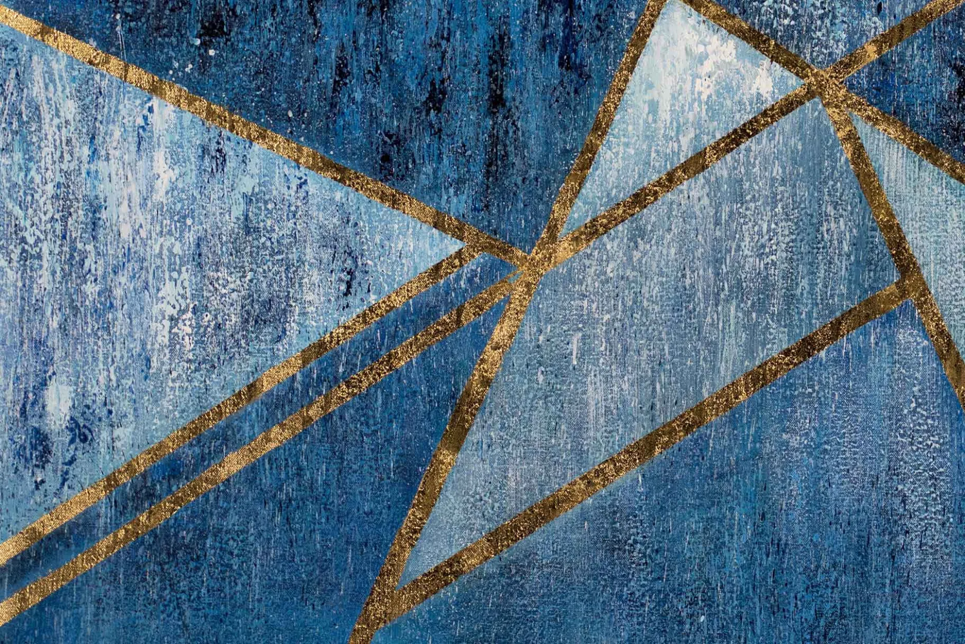 XXL Öl Gemälde 'Sog des Blauen' | Handgemaltes Unikat