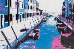 XXL Öl Gemälde 'Sommer in Venedig' | Handgemaltes Unikat