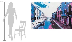 XXL Öl Gemälde 'Sommer in Venedig' | Handgemaltes Unikat